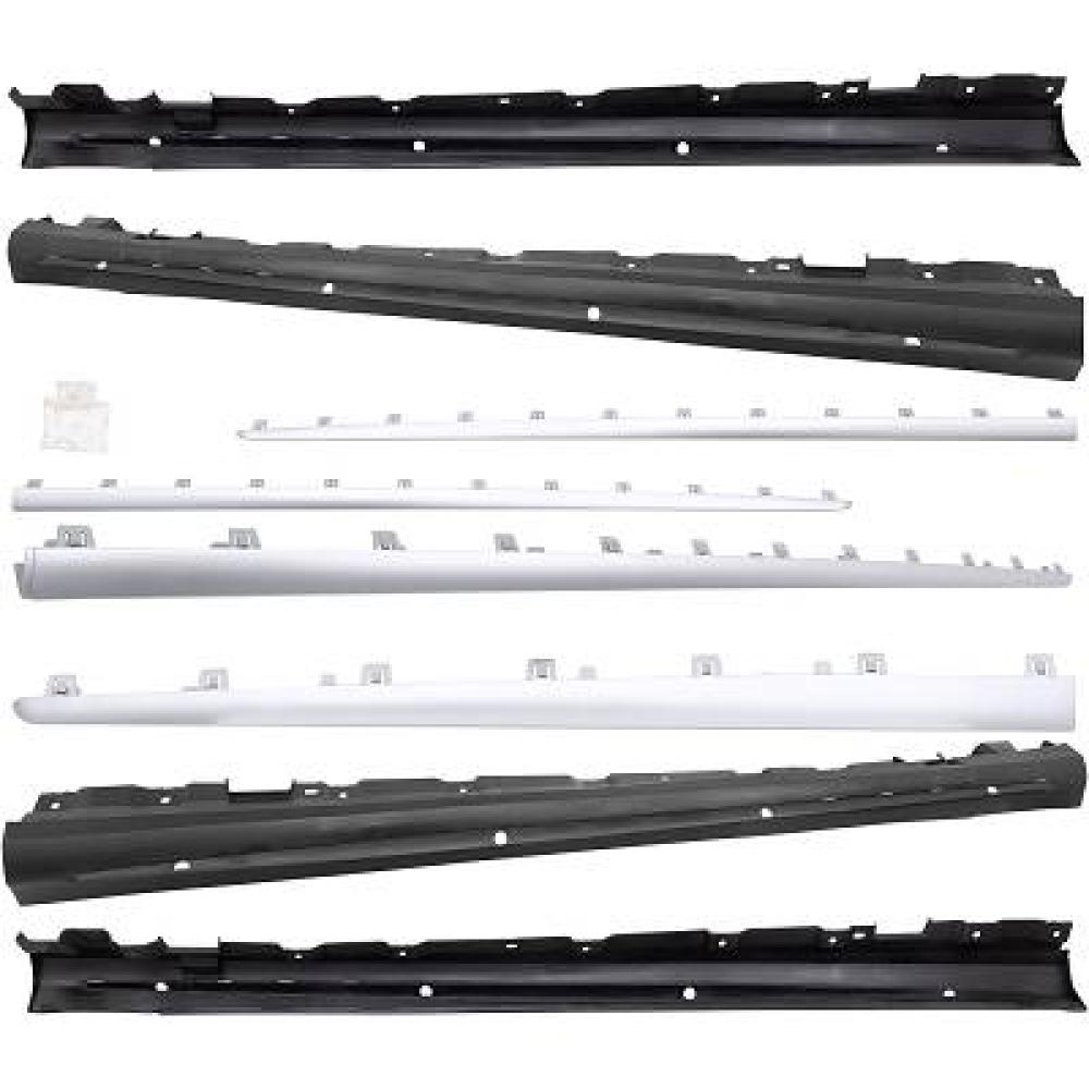 Revêtement de bas de marche Montage en saillie latéral Mercedes S-Kl. W222 13-17