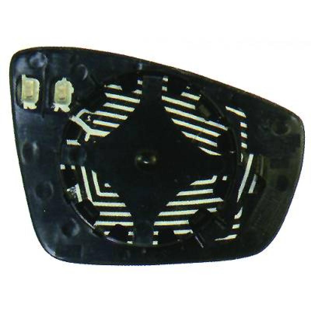 Verre de rétroviseur, rétroviseur extérieur gauche Volkswagen Polo 3/5 trg. 09-14