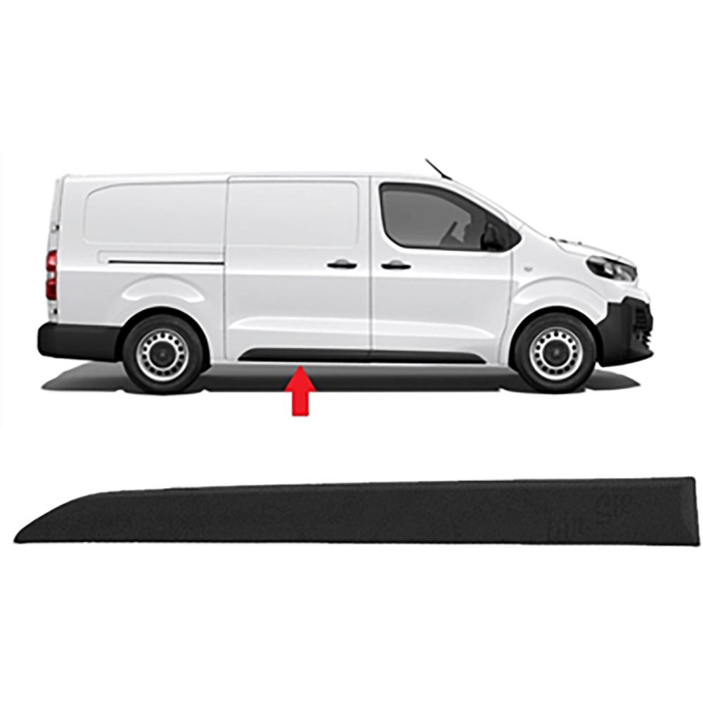 Baguette et bande protectrice, porte arrière droite Citroen Jumpy / Spacetourer 16->>