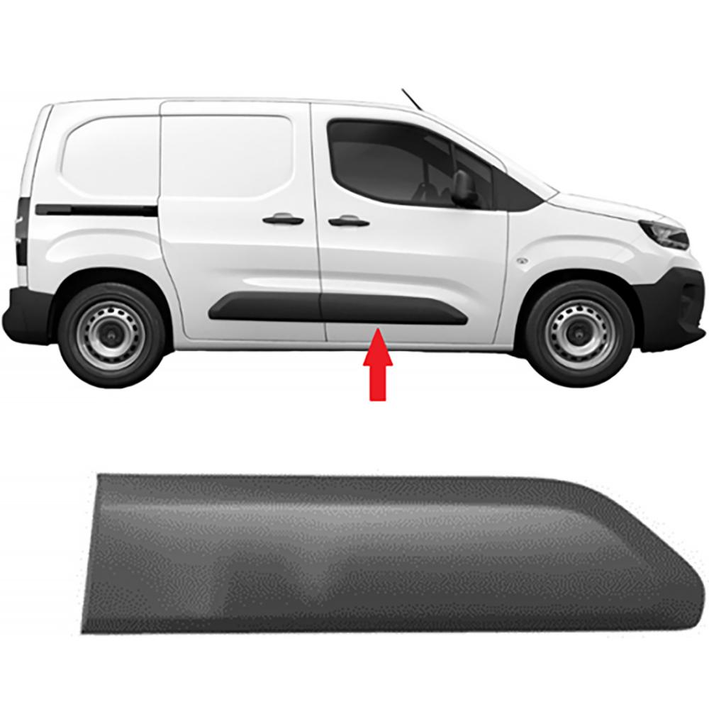 Baguette et bande protectrice, porte avant droite Citroen Berlingo Multispace/Kastenw.18->>