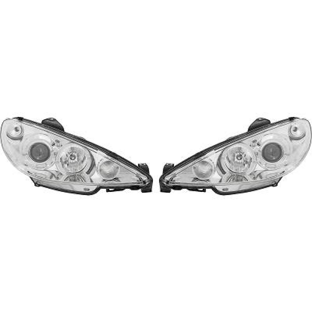 Kit de projecteurs principaux Peugeot 206/206CC 98-08
