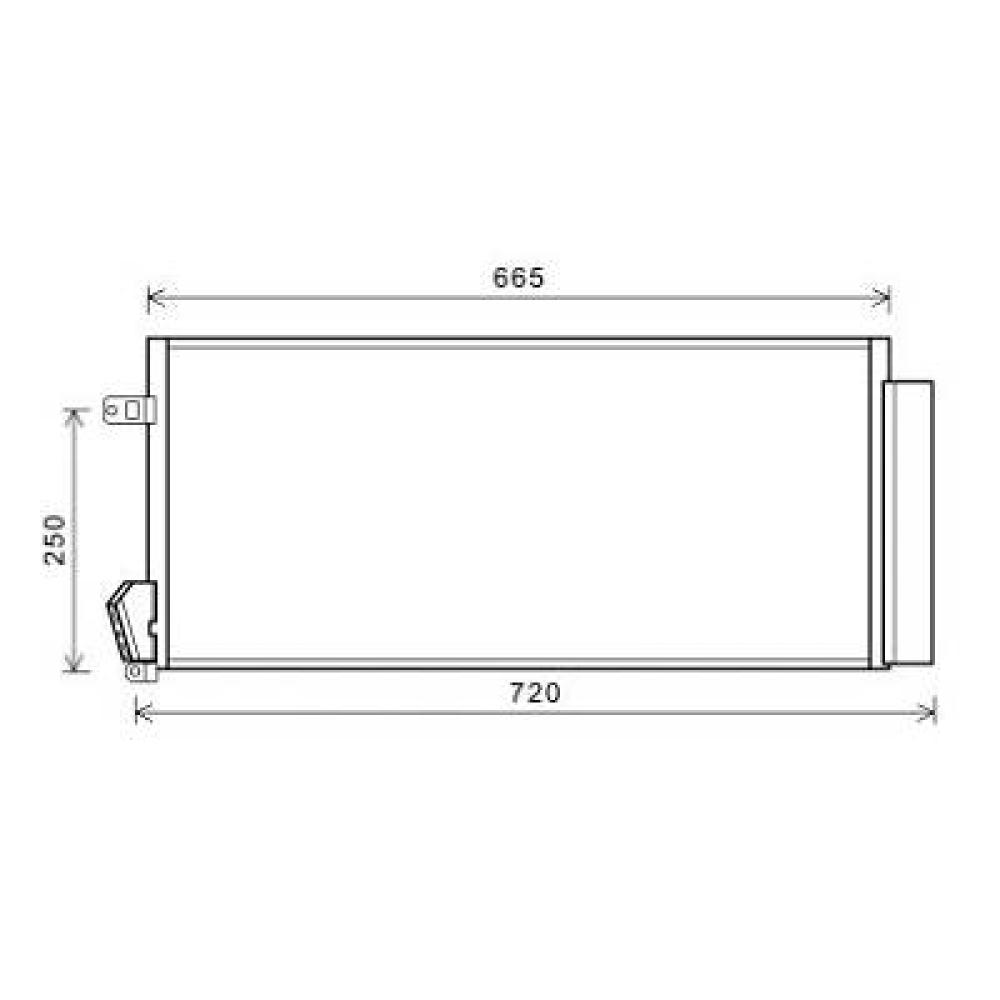 Condenseur, climatisation Fiat Doblo 10-15