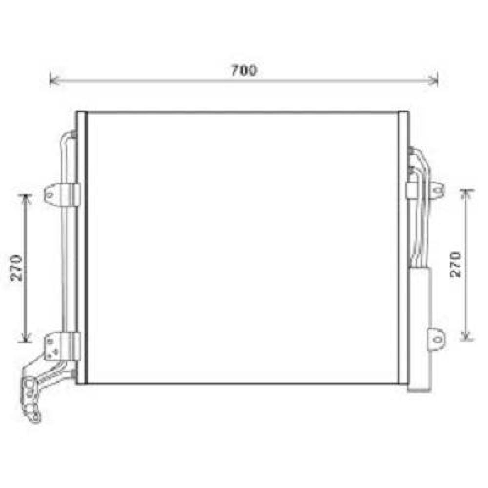 Condenseur, climatisation Seat Alhambra 10->>